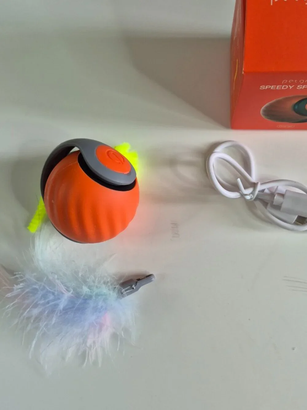Petgravity Speedy Sprint Ball Cats Smart Toy Automatic Moving Tail Rechargeable